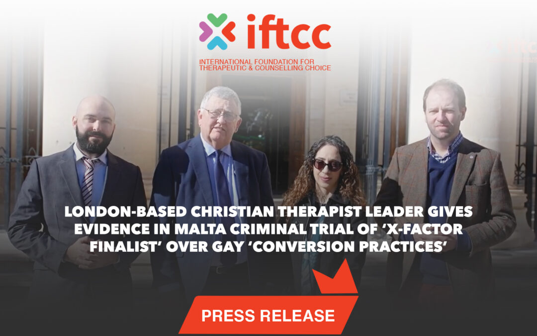 LONDON-BASED CHRISTIAN THERAPIST LEADER GIVES EVIDENCE IN MALTA CRIMINAL TRIAL OF ‘X-FACTOR FINALIST’ OVER GAY ‘CONVERSION PRACTICES’