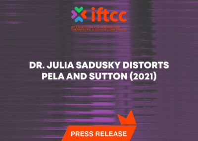 Press Statement “Dr. Julia Sadusky Distorts Pela and Sutton (2021) Research”